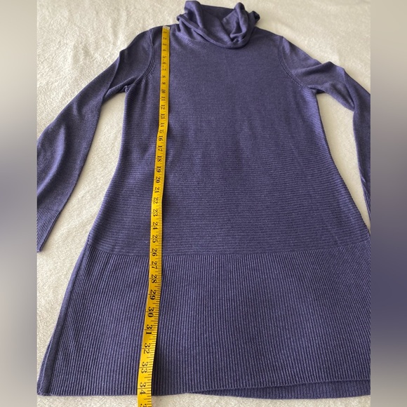 Adrienne Vittadini Women's Cowl Neck Long Sleeve Rib Knit Tunic Sweater - Picture 12 of 12